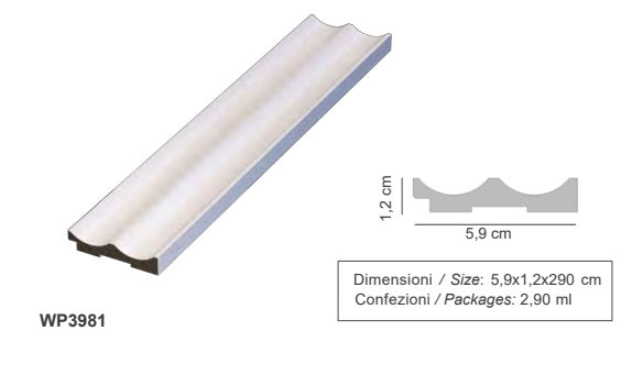 Pannello Doghe LEGNO ONDA 3D Acquisto minimo 5pezzi