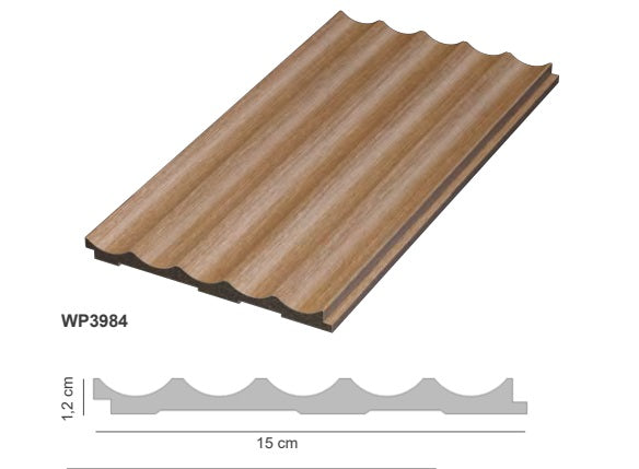 Pannello Doghe LEGNO ONDA 3D Acquisto minimo 5pezzi