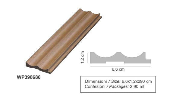 Pannello Doghe LEGNO ONDA 3D Acquisto minimo 5pezzi