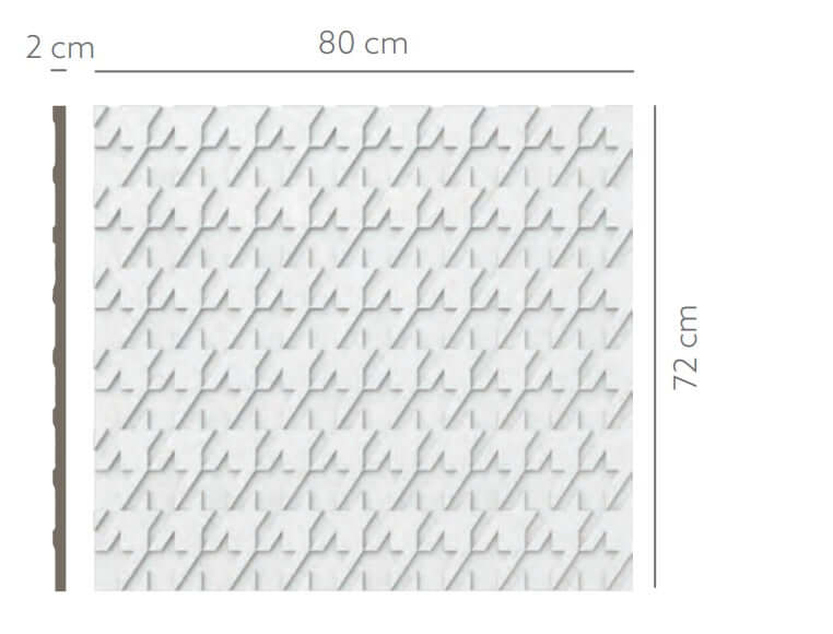 PANNELLO MURALE 3D IN GESSO CERAMICO 555