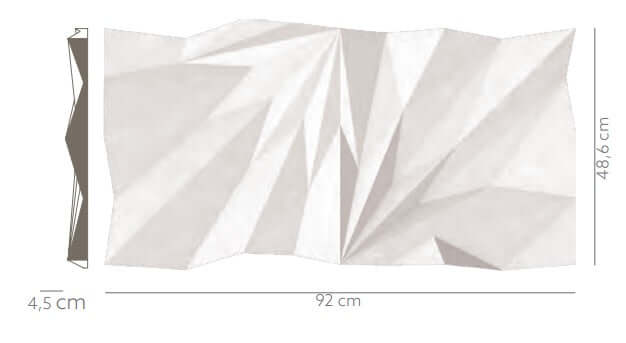 PANNELLO MURALE 3D IN GESSO CERAMICO 558
