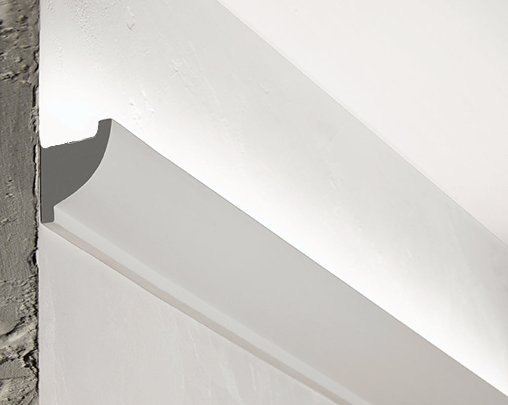 Cornice per led in Gesso per illuminazione indiretta confezione 3 mt. Art.57