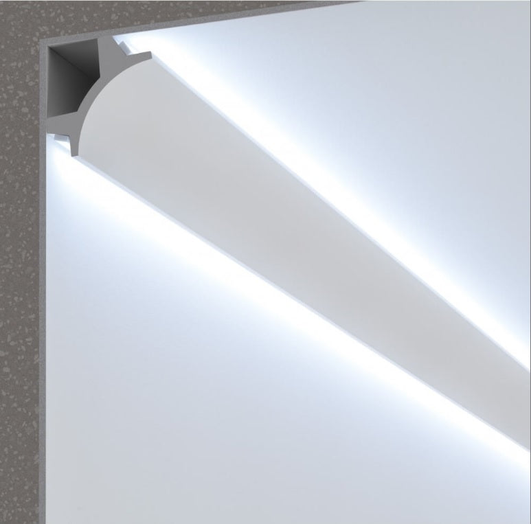 Cornice per led in Gesso per illuminazione indiretta confezione 3 mt.Art.84