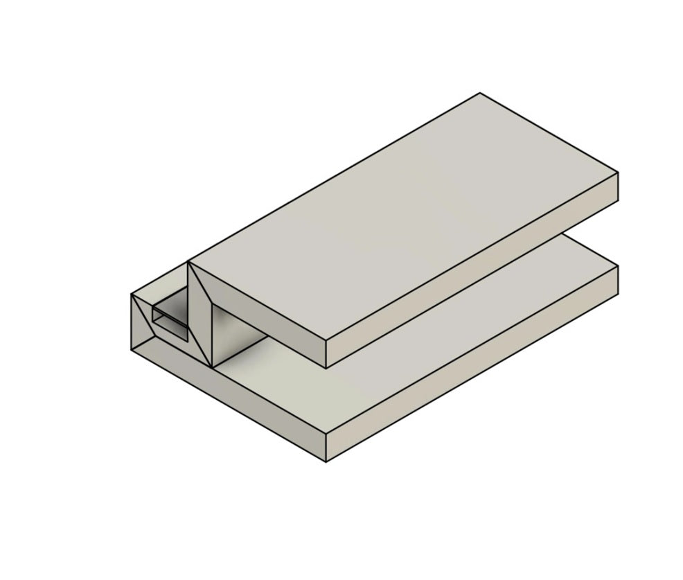 Cartongesso preassemblato Profilo veletta zero in gesso rivestito AL160