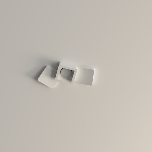PORTA FARETTO DA INCASSO IN GESSO MOD.TRIS