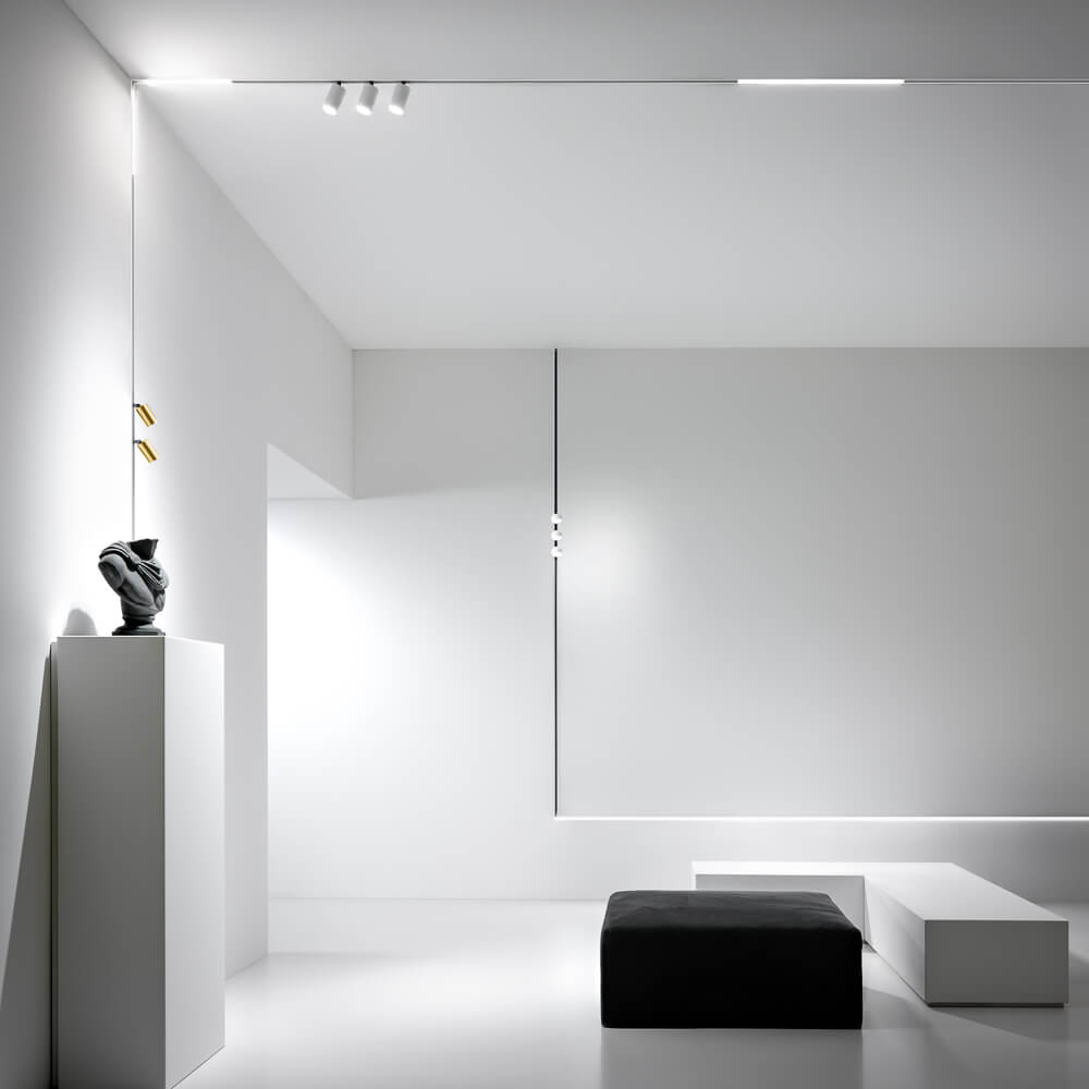 Binario Elettrificato Magnetico da Incasso ULTRASLIM GBIN30