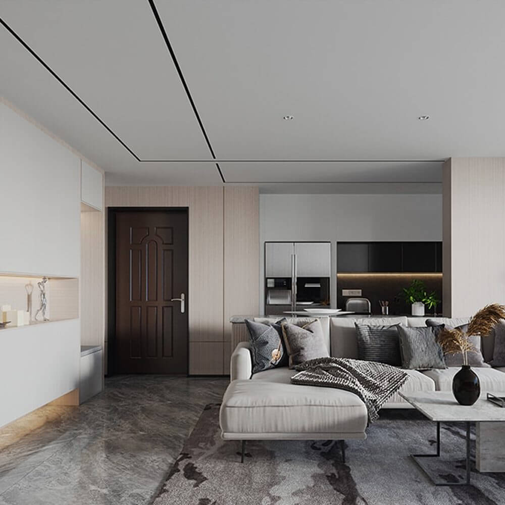 Cartongesso Preassemblato con profilo Porta Led per tagli Luce AL05 BALCK