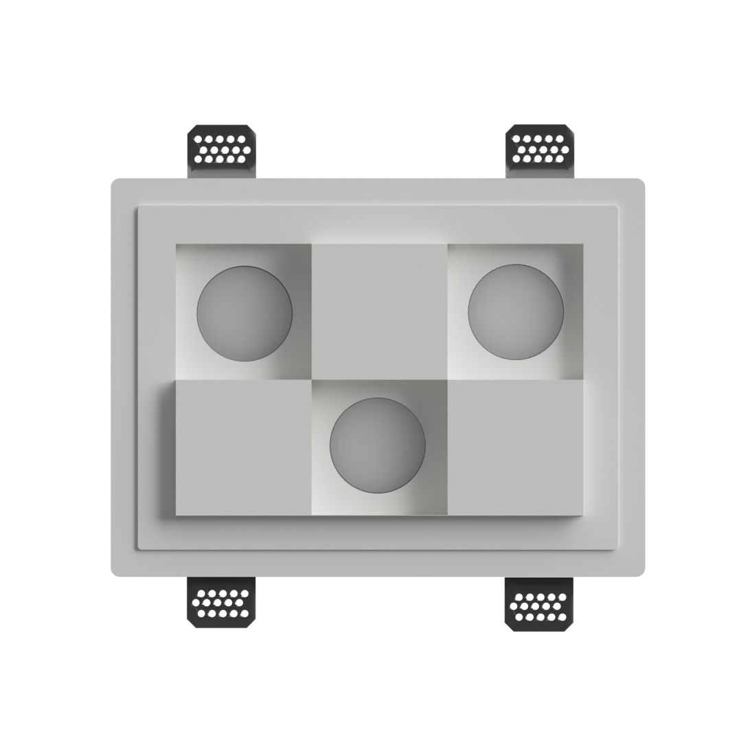 PORTA FARETTO DA INCASSO IN GESSO MOD.SCHACCHI