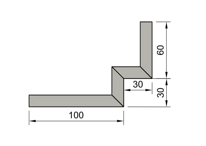 Profilo per Scuretto Cartongesso preassemblato in gesso rivestito AL50