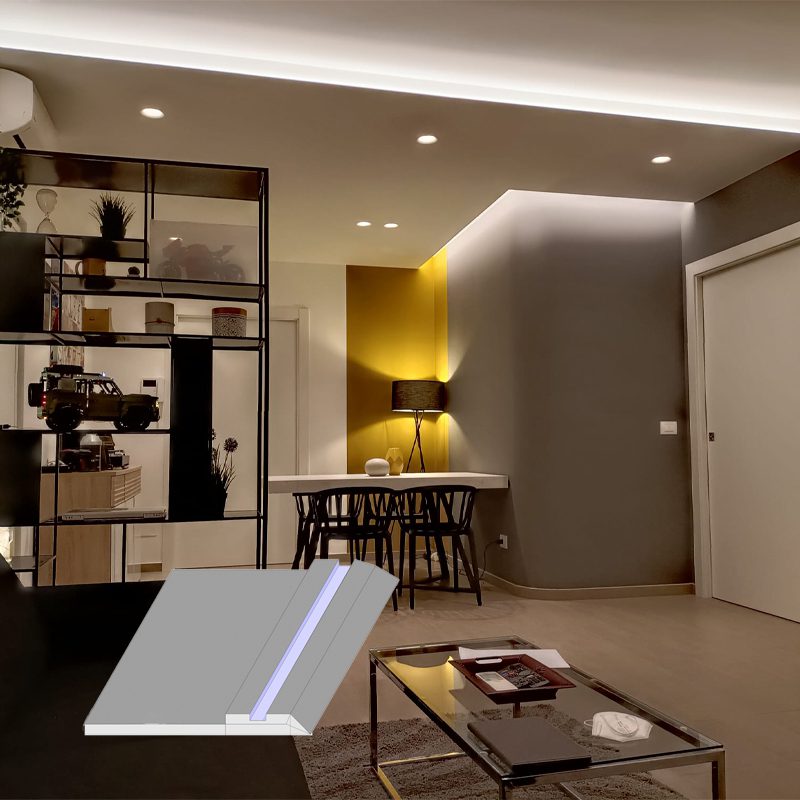 Cartongesso preassemblato Sotto veletta con profilo Led AL191
