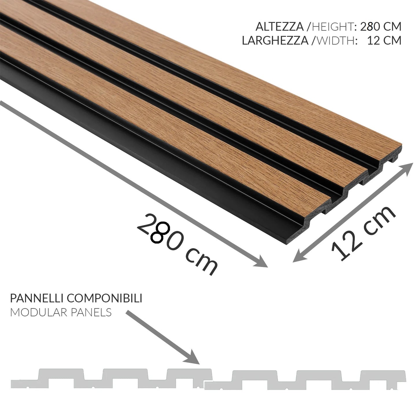Pannello Doghe LEGNO 3D Acquisto minimo 5pezzi
