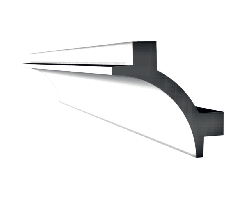 Cornice per led in Gesso per illuminazione indiretta confezione 3 mt.Art.84