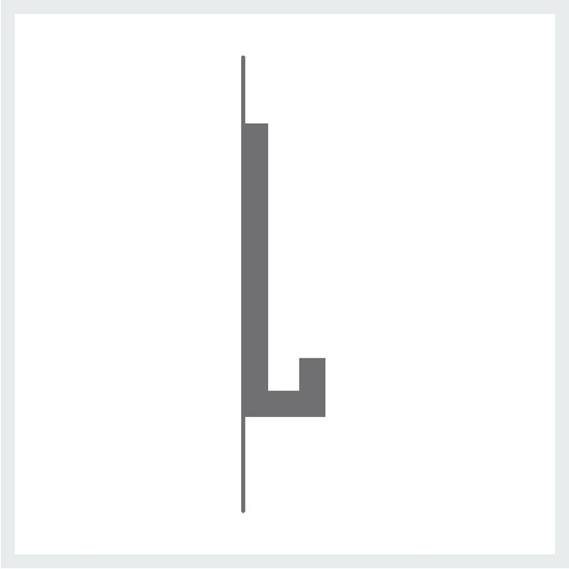 Cornice per led in gesso per illuminazione indiretta confezione 3 mt. Art.85