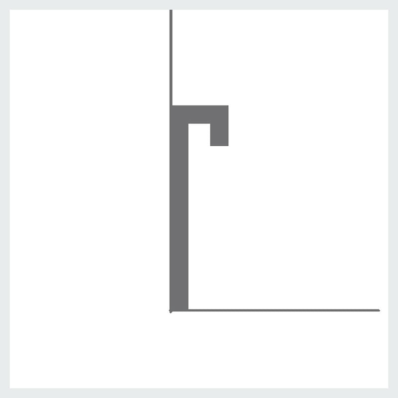 Cornice per led in gesso per illuminazione indiretta confezione 3 mt. Art.85