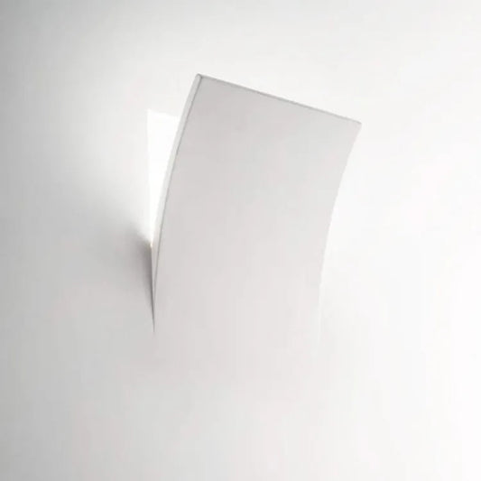 Applique incasso foglio led gesso lampada parete incasso VERNICIABILE attacco E27 Art.AL055