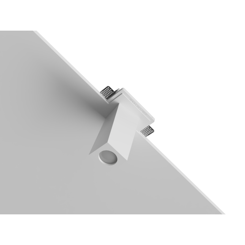 PORTA FARETTO DA INCASSO IN GESSO FP34 CUBETTO DISALLINEATO 18CM AL34