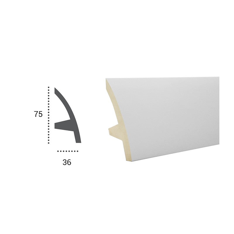 CORNICE IN DURO POLIMERO PORTA LED JX74