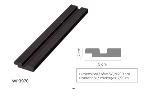 Pannello Doghe LEGNO 3D Acquisto minimo 5pezzi