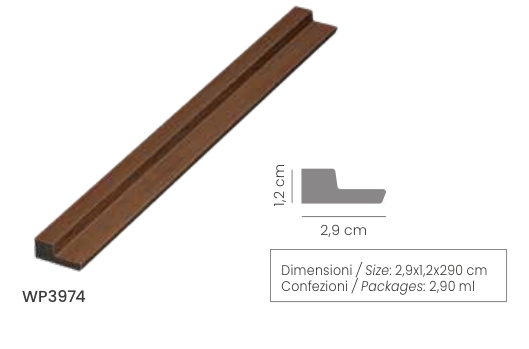 Pannello Doghe LEGNO 3D Acquisto minimo 5pezzi