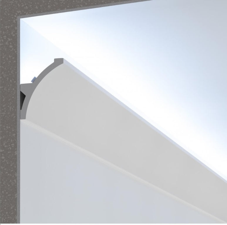 Cornice per led in gesso per illuminazione indiretta confezione 3 mt. Art.83