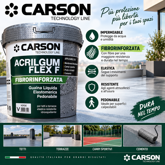 GUAINA ACRILICA FLEX FIBRORINFORZATA ACRILGUM