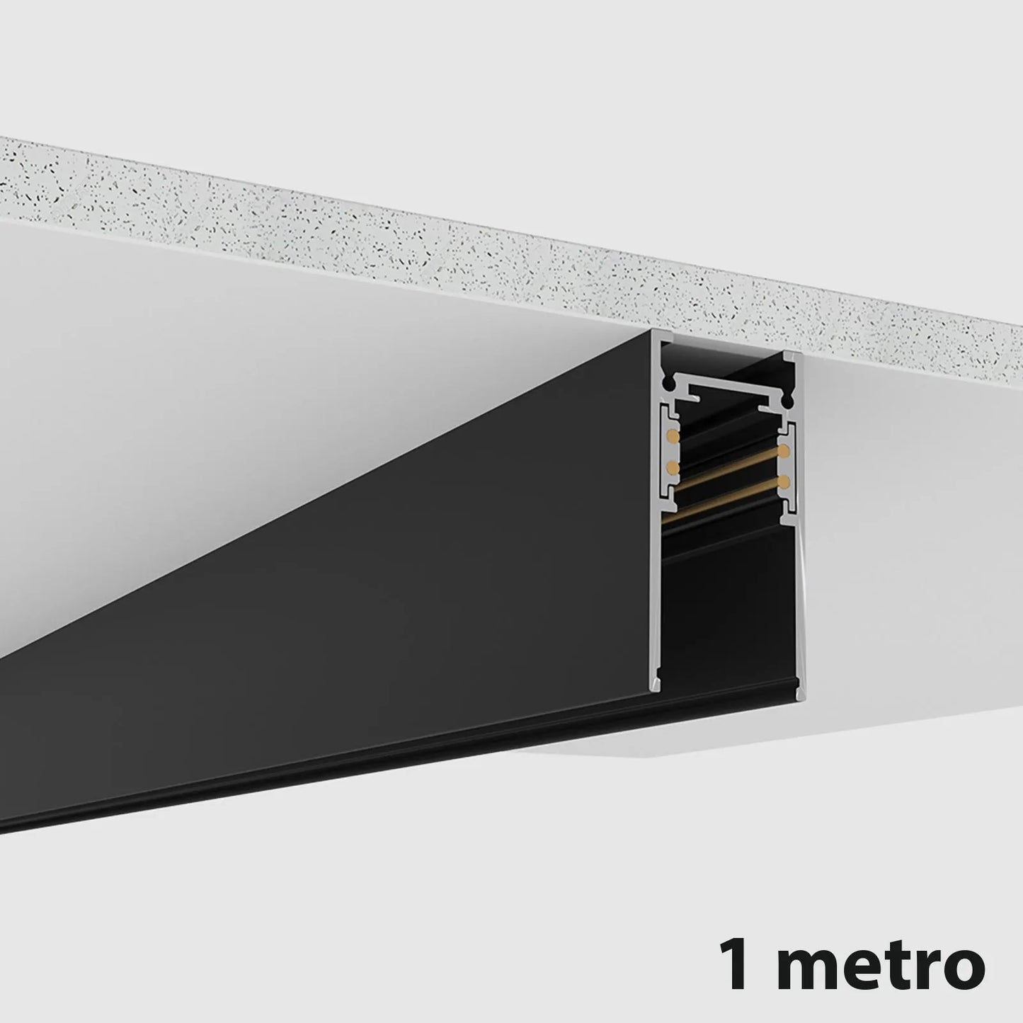 Binario Elettrificato Magnetico da Incasso - 48V