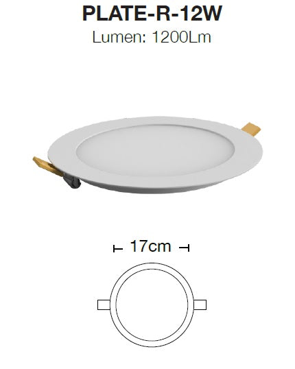 Pannello Led ad incasso spessore ridotto ART.PLATE