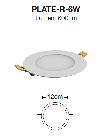 Pannello Led ad incasso spessore ridotto ART.PLATE