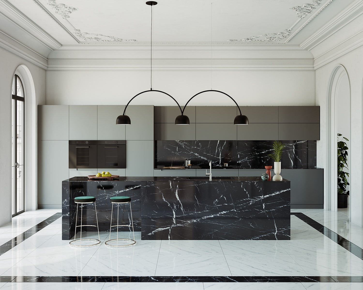 Teschio Decorativo In Resina Con Effetto Marmo Arcobaleno - 14x10x10 Cm, Idea Regalo Gotico - Foto 5