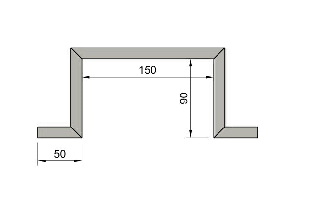 Cartongesso preassemblato Profilo rivestito AL10