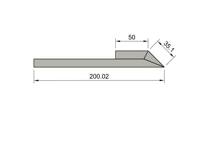 Cartongesso preassemblato Profilo Led sotto veletta in gesso rivestito AL190