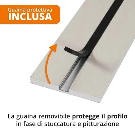 Cartongesso Preassemblato con profilo Porta Led per tagli Luce AL05