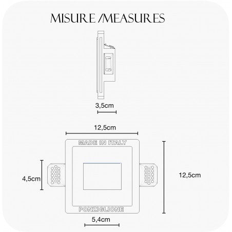 Segnapassi in gesso da incasso A LED 1WATT/2WATT ART.AL11