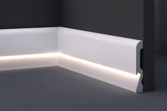 CORNICE BATTISCOPA IN DURO POLIMERO PORTA LED JX1018