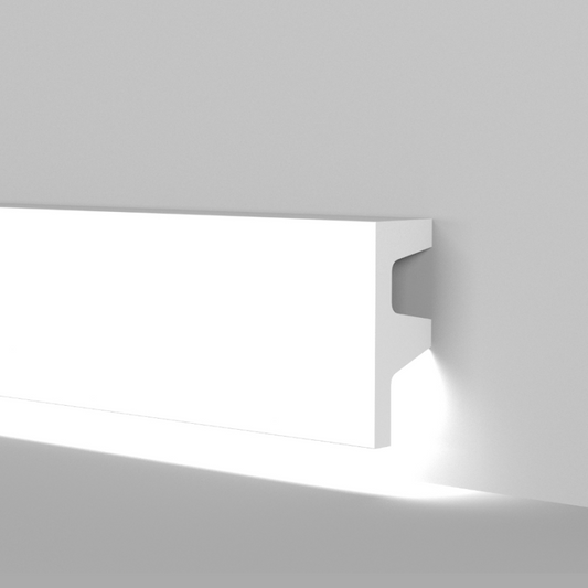 CORNICE BATTISCOPA IN DURO POLIMERO PORTA LED JX86