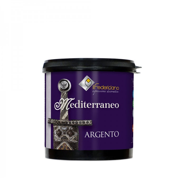 Pitture Decorative ad Acqua inodore Effetto Sabbiato Metallico Lt.2.5